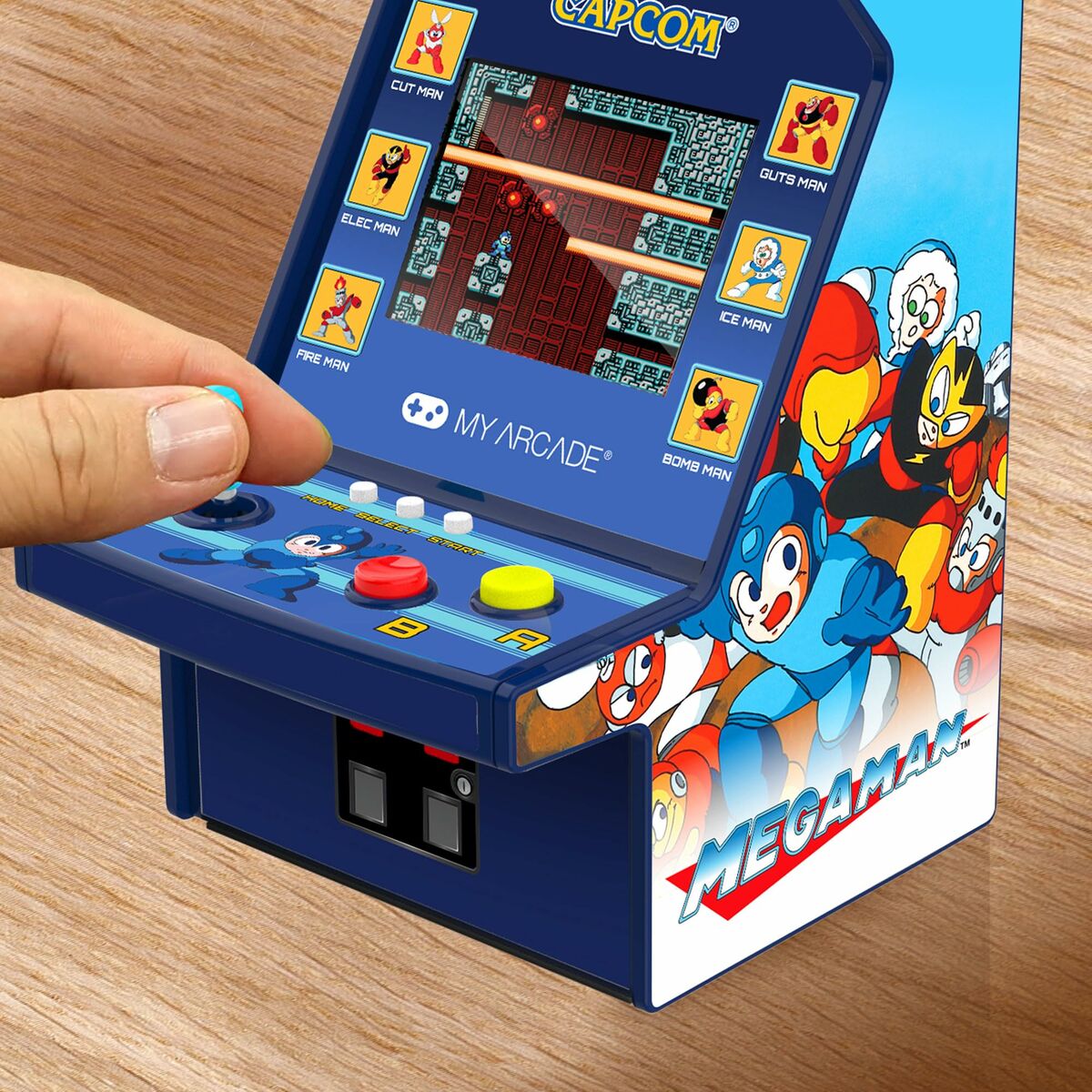 Tragbare Spielkonsole My Arcade Micro Player PRO - Megaman Retro Games Blau