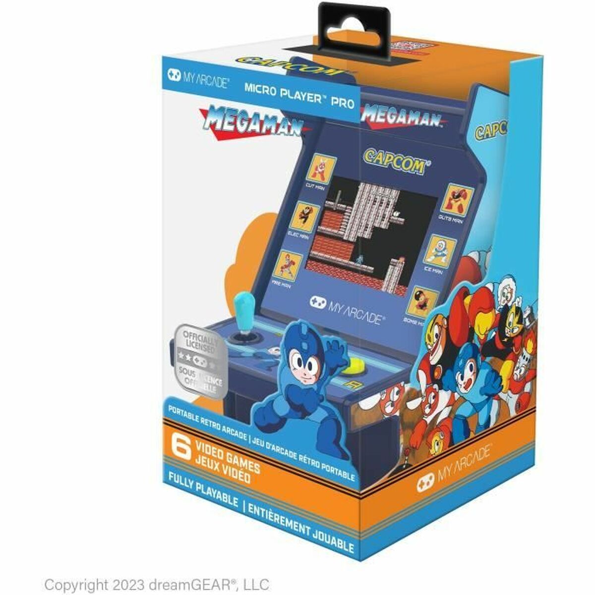 Φορητή κονσόλα παιχνιδιών My Arcade Micro Player PRO - Megaman Retro Games Blue