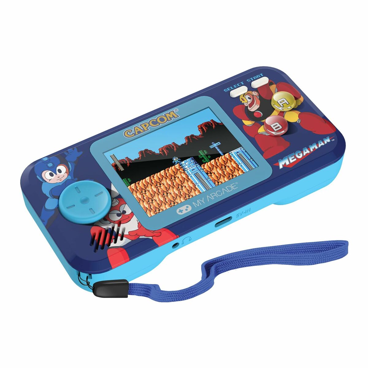 Φορητή κονσόλα παιχνιδιών My Arcade Pocket Player PRO - Megaman Retro Games Blue