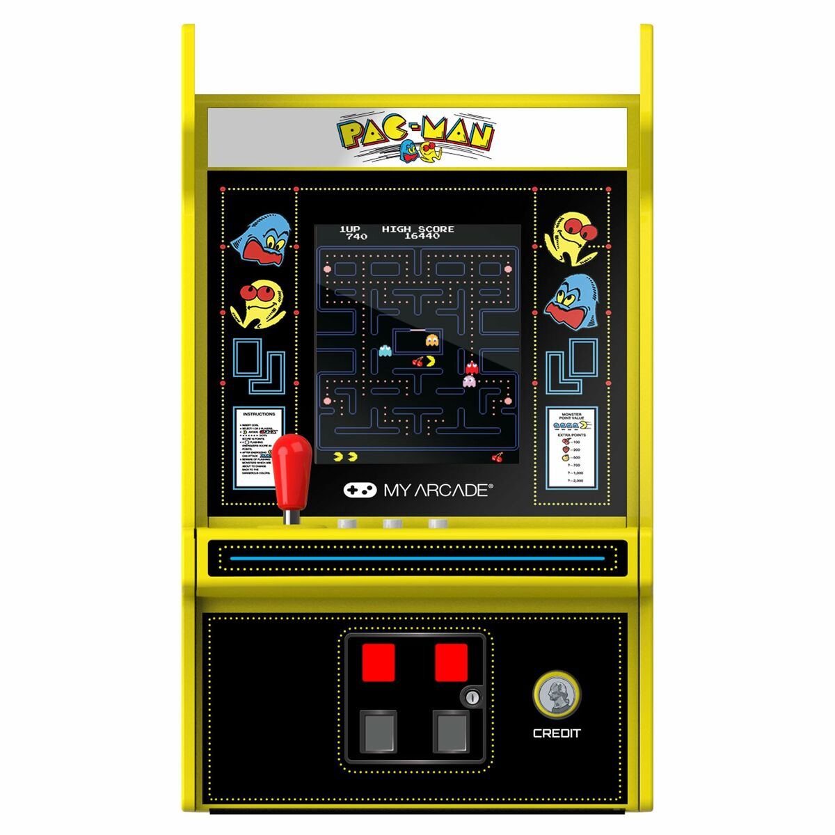 Φορητή κονσόλα παιχνιδιών My Arcade Micro Player PRO - Pac-Man Retro Games Yellow