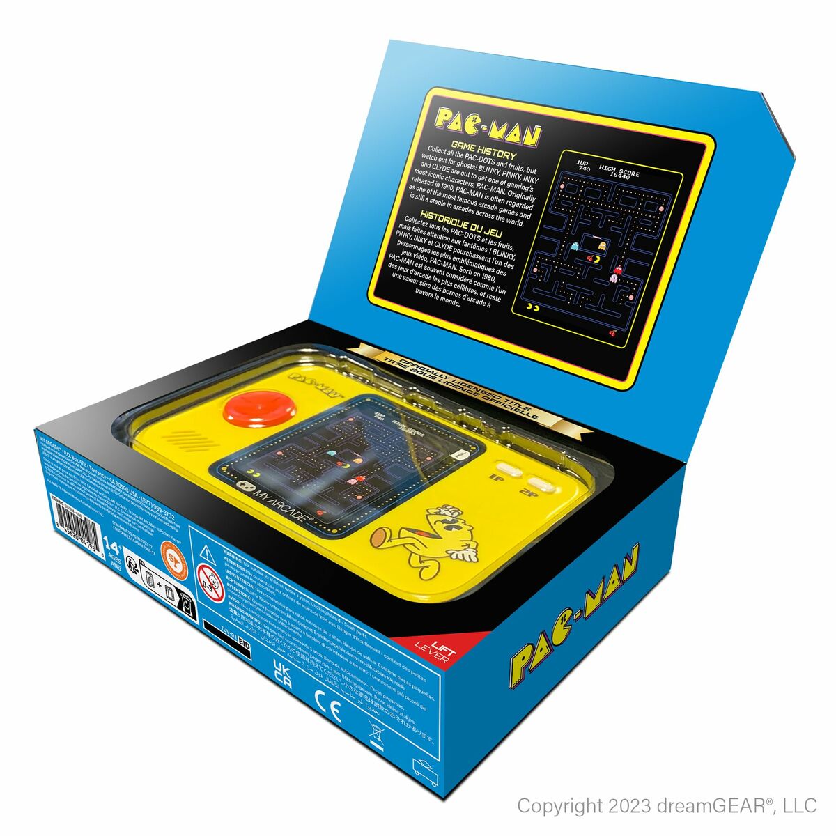 Φορητή κονσόλα παιχνιδιών My Arcade Pocket Player PRO - Pac-Man Retro Games Yellow