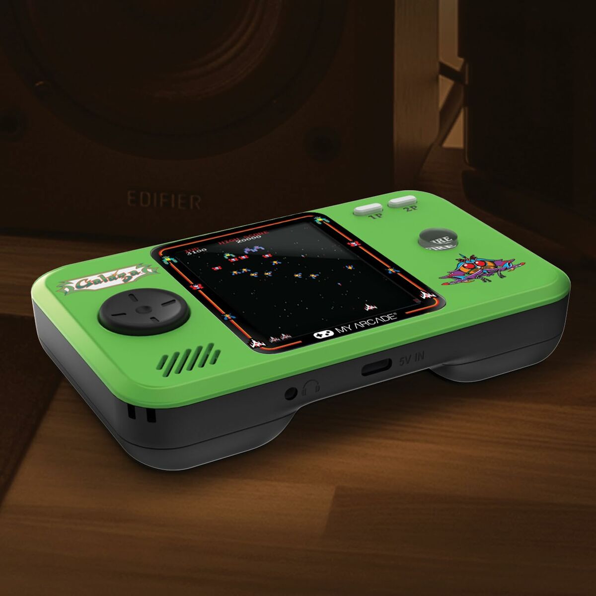 Portable Game Console My Arcade Pocket Player PRO - Galaga Retro Games Green