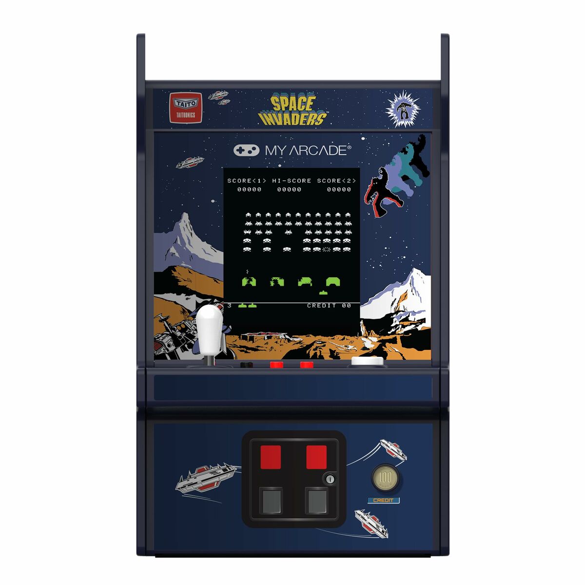 Tragbare Spielkonsole My Arcade Micro Player PRO - Space Invaders Retro Games