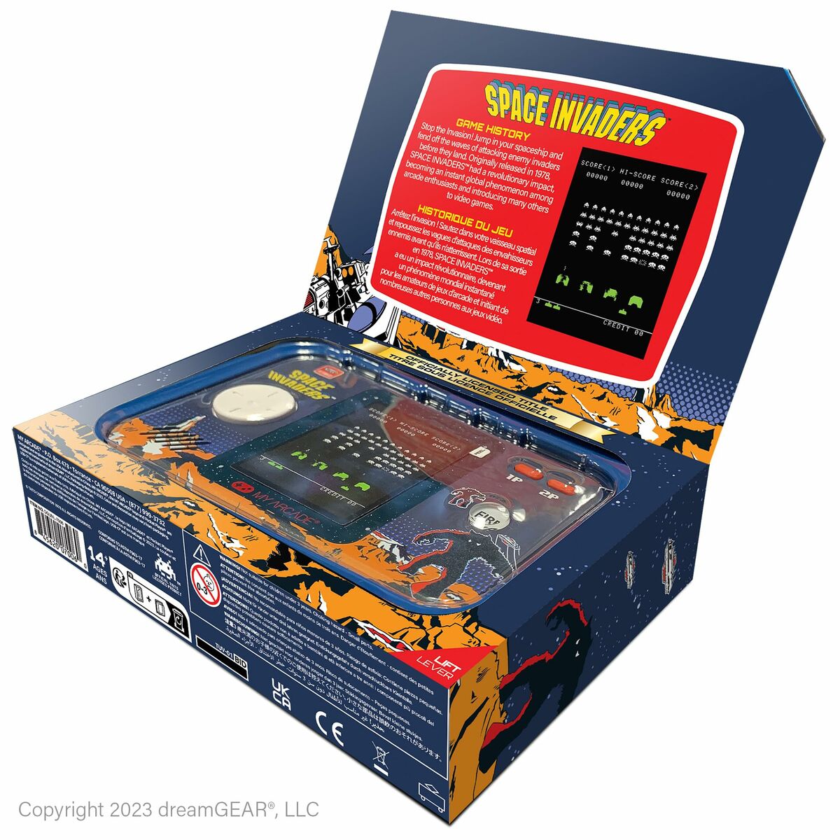 Φορητή κονσόλα παιχνιδιών My Arcade Pocket Player PRO - Space Invaders Retro Games