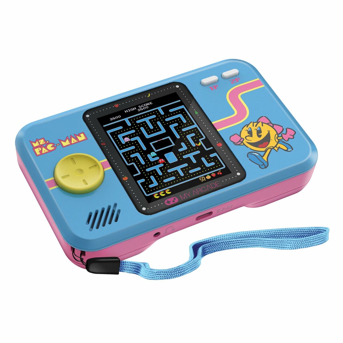 Φορητή κονσόλα παιχνιδιών My Arcade Pocket Player PRO - Ms. Pac-Man Retro Games Blue