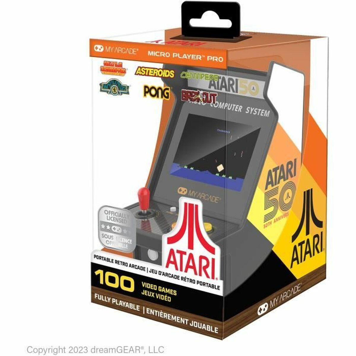 Φορητή κονσόλα παιχνιδιών My Arcade Micro Player PRO - Παιχνίδια Atari 50th Anniversary Retro