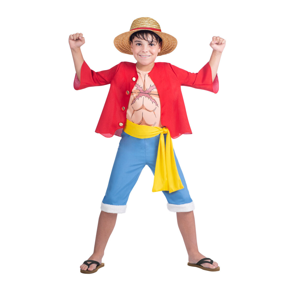 Kostüm für Kinder One Piece Ruffy (5 Teile)