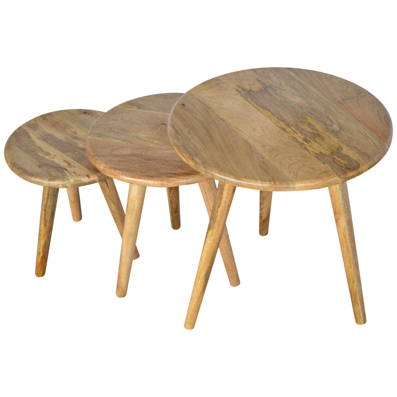 Oak-ish Nordic Nesting Stools